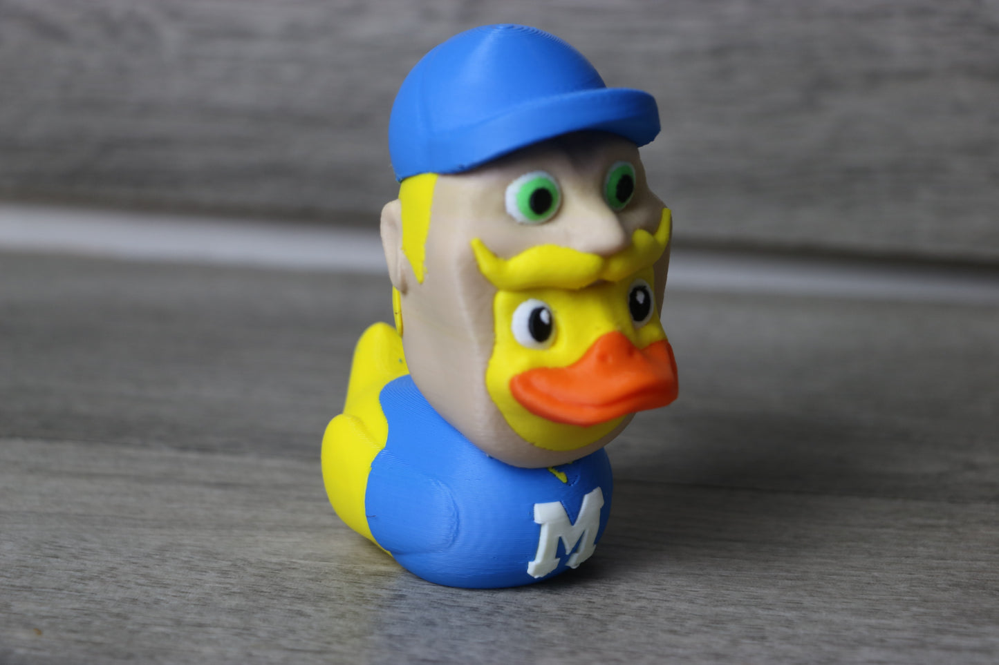Milwaukee Bernie Duck Figurine - 3D Printed Wisconsin Sports Duck by ComiskasCustom