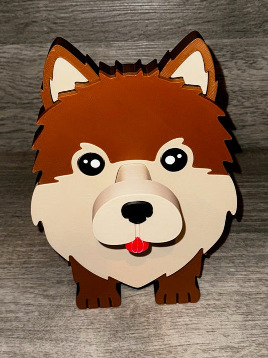 Pomeranian Glasses Holder – 3D Printed Eyewear Stand for Dog Lovers