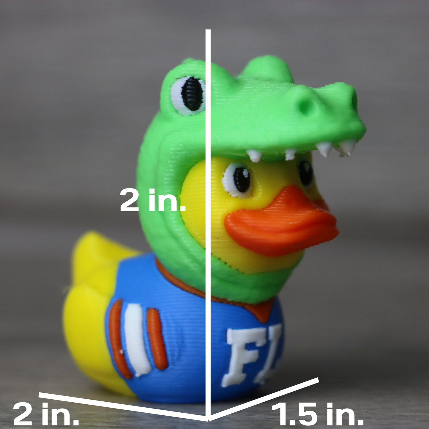 Florida Gators Duck | Alligator Mascot Duck with FL Jersey | Gators Fan Gift