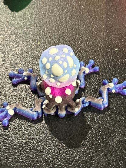 Galaxy Mushroom Frog | Flexible Fidget Toy | Cute Frog Gift & Desk Decor