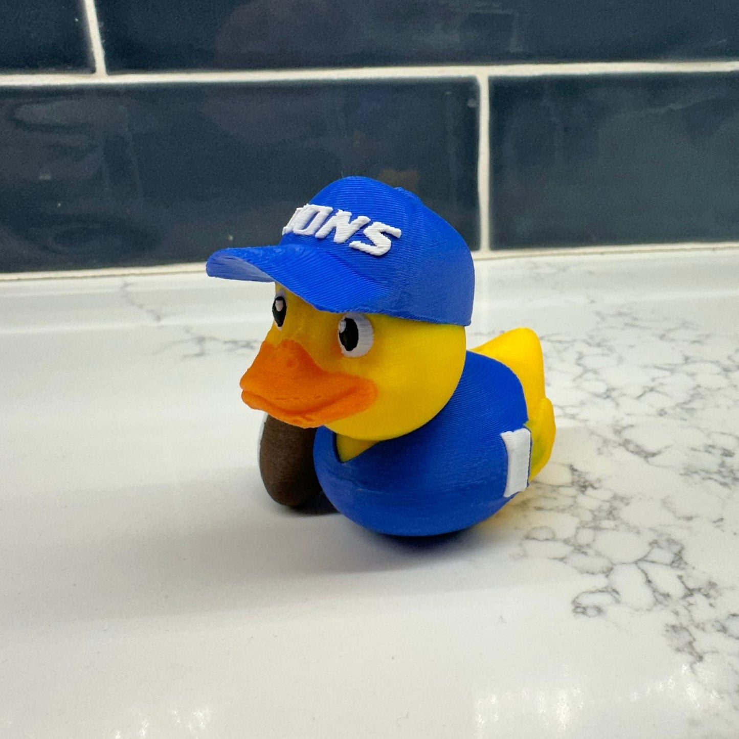 Detroit Lions Duck for Jeep Lovers – Custom Team-Themed Collectible, Fun Gift for Lions Fans and Off-Road Enthusiasts