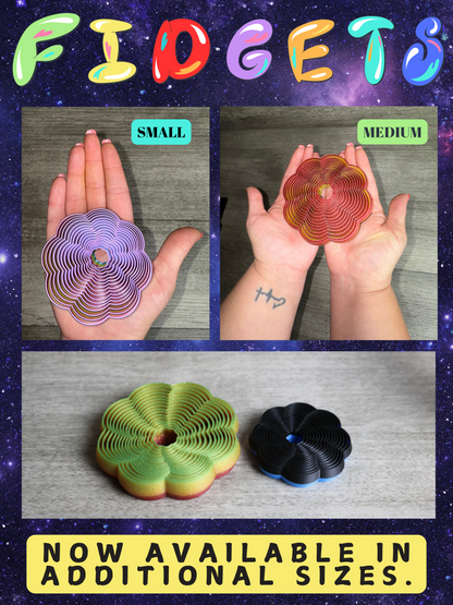 3D Printed Flower Fidget – Stress Relief & Sensory Toy for All Ages