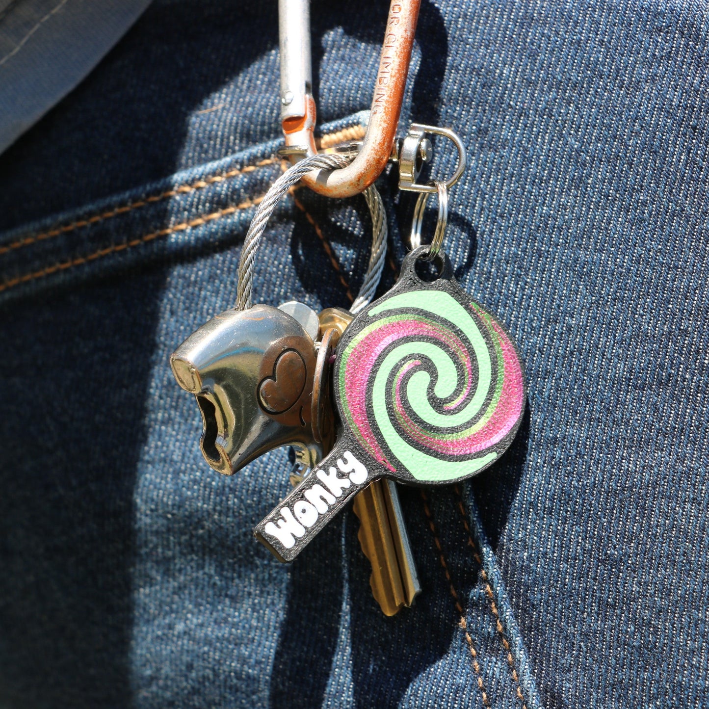 WonkyWilla Lollipop Keychain