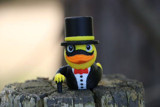 Tuxedo Duck with Top Hat & Monocle – Funny Jeep Ducking Gift for Collectors