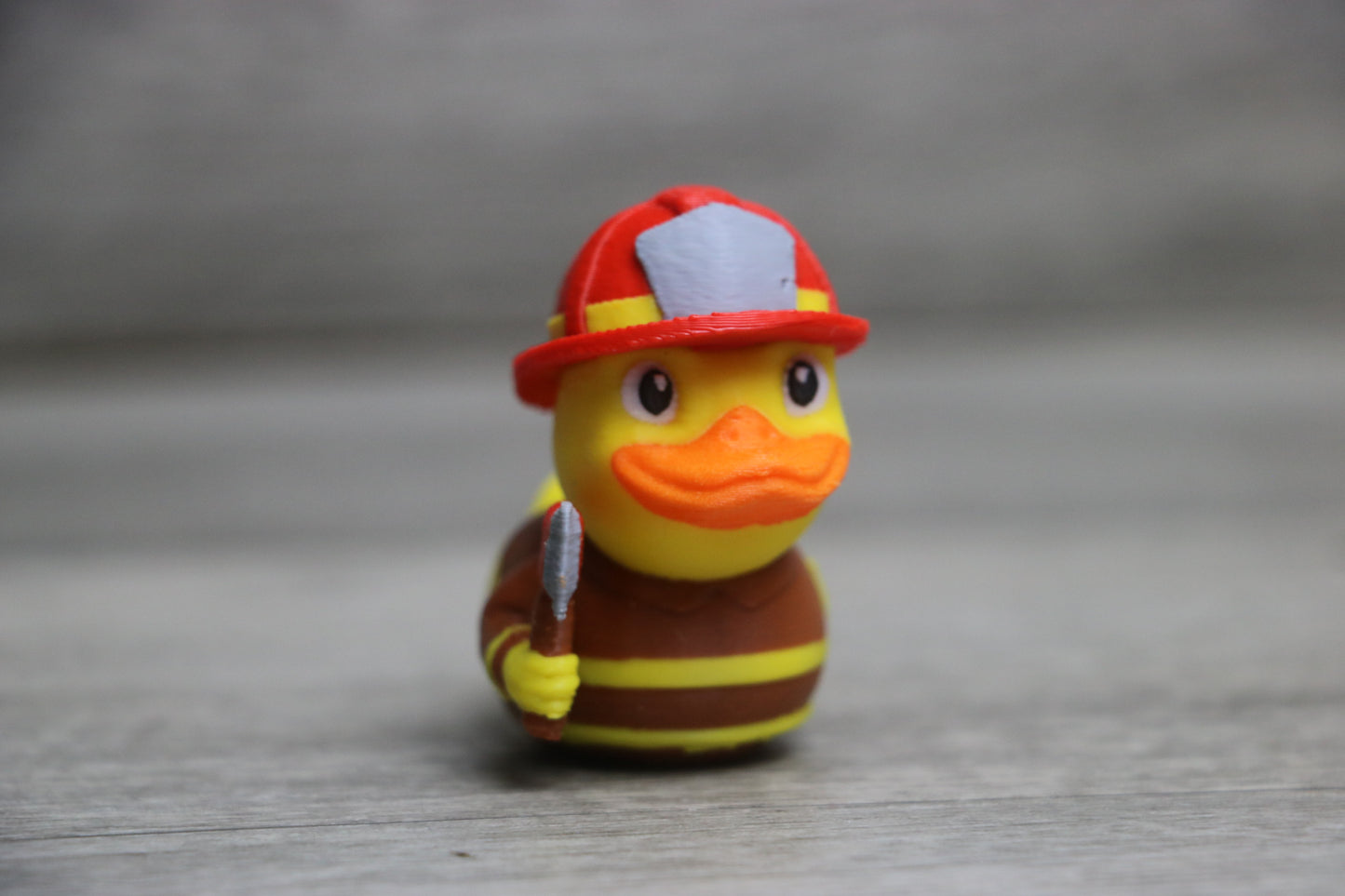 Firefighter Duck Figurine – Jeep Ducking Gift for First Responders & Collectors