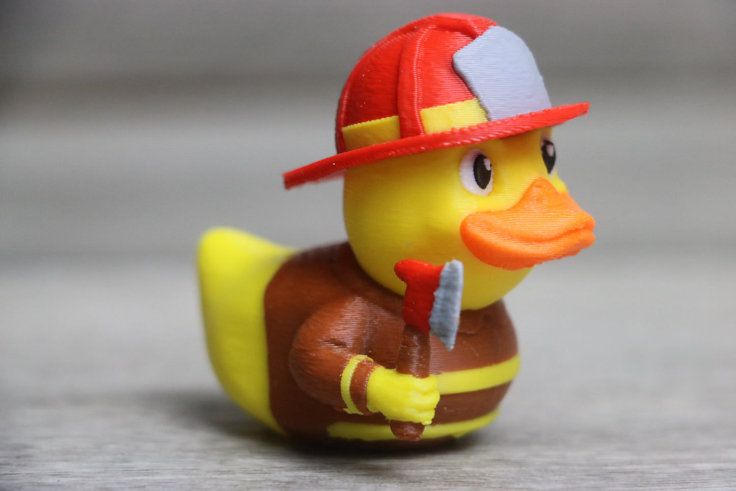 Firefighter Duck Figurine – Jeep Ducking Gift for First Responders & Collectors
