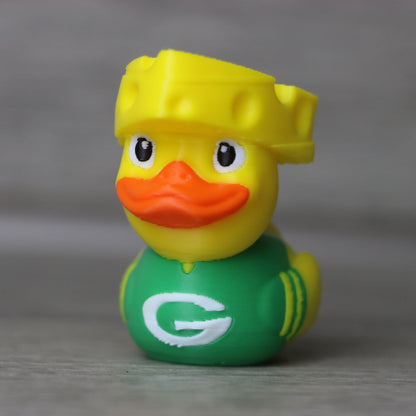 Packers Duck Cheese Head – Packers Fan Gift, Funny Football Duck, Tailgate Decor Toy
