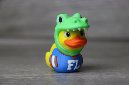 Florida Gators Duck | Alligator Mascot Duck with FL Jersey | Gators Fan Gift