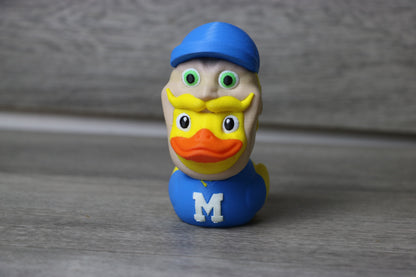 Milwaukee Bernie Duck Figurine - 3D Printed Wisconsin Sports Duck by ComiskasCustom