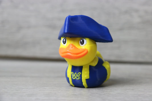 Wilkes University Colonel Duck Figurine - 3D Printed Mascot Duck