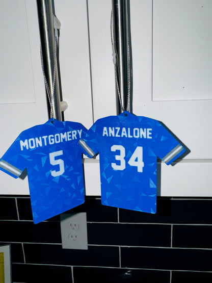 Detroit Lions Jersey Ornament – Custom Football Fan Christmas Decoration, Sports Team Holiday Decor