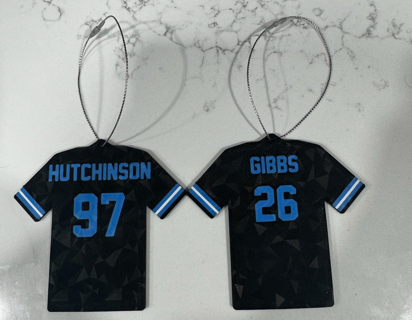 Detroit Lions Jersey Ornament – Custom Football Fan Christmas Decoration, Sports Team Holiday Decor