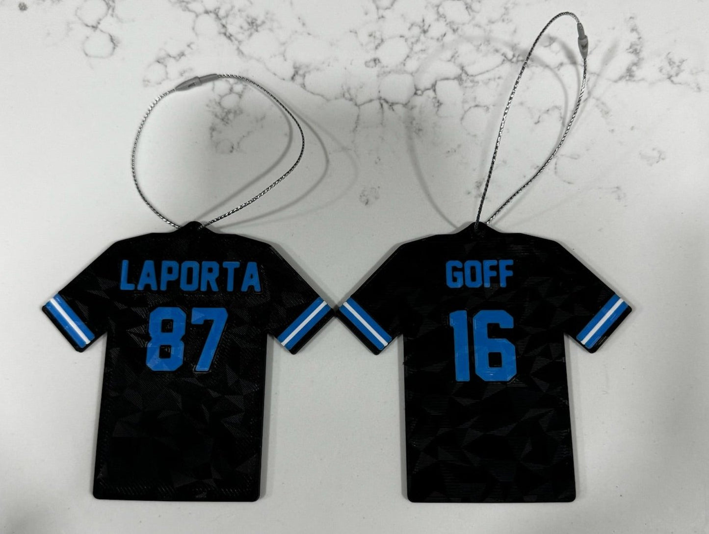 Detroit Lions Jersey Ornament – Custom Football Fan Christmas Decoration, Sports Team Holiday Decor