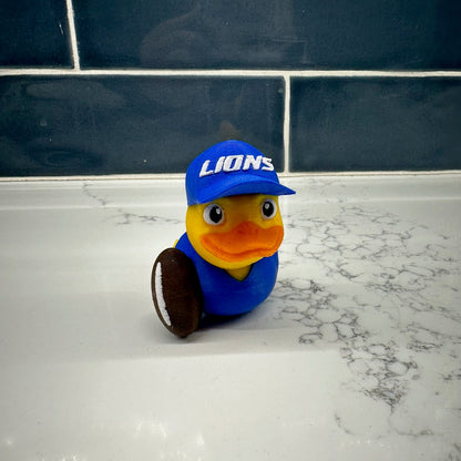 Detroit Lions Duck for Jeep Lovers – Custom Team-Themed Collectible, Fun Gift for Lions Fans and Off-Road Enthusiasts