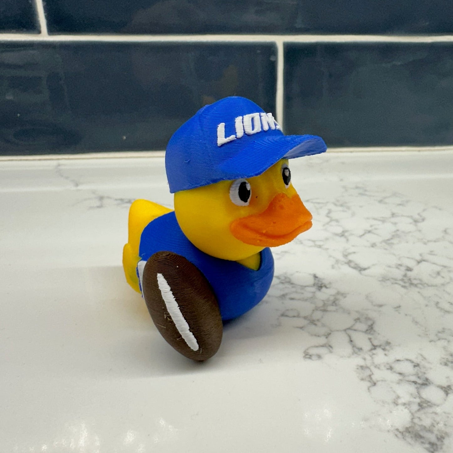 Detroit Lions Duck for Jeep Lovers – Custom Team-Themed Collectible, Fun Gift for Lions Fans and Off-Road Enthusiasts