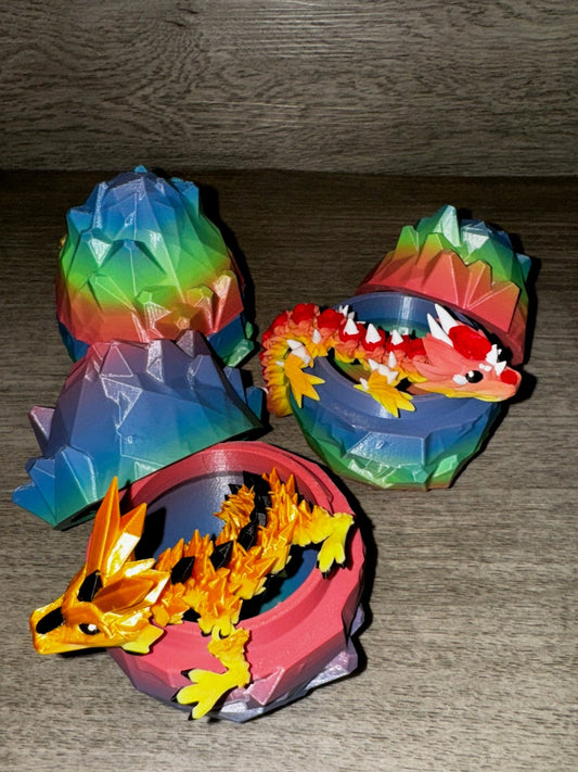 Easter Mystery Dragon Egg – 3D Printed Baby Dragon & Adoption Certificate Included!