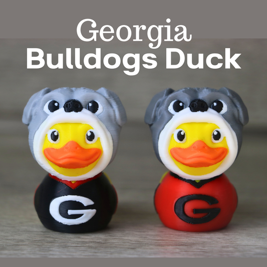 Georgia Bulldog Duck – UGA Graduation Gift, Dawgs Fan Collectible, Game Day Toy