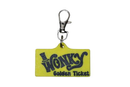 WonkyWilla Golden Ticket Keychain