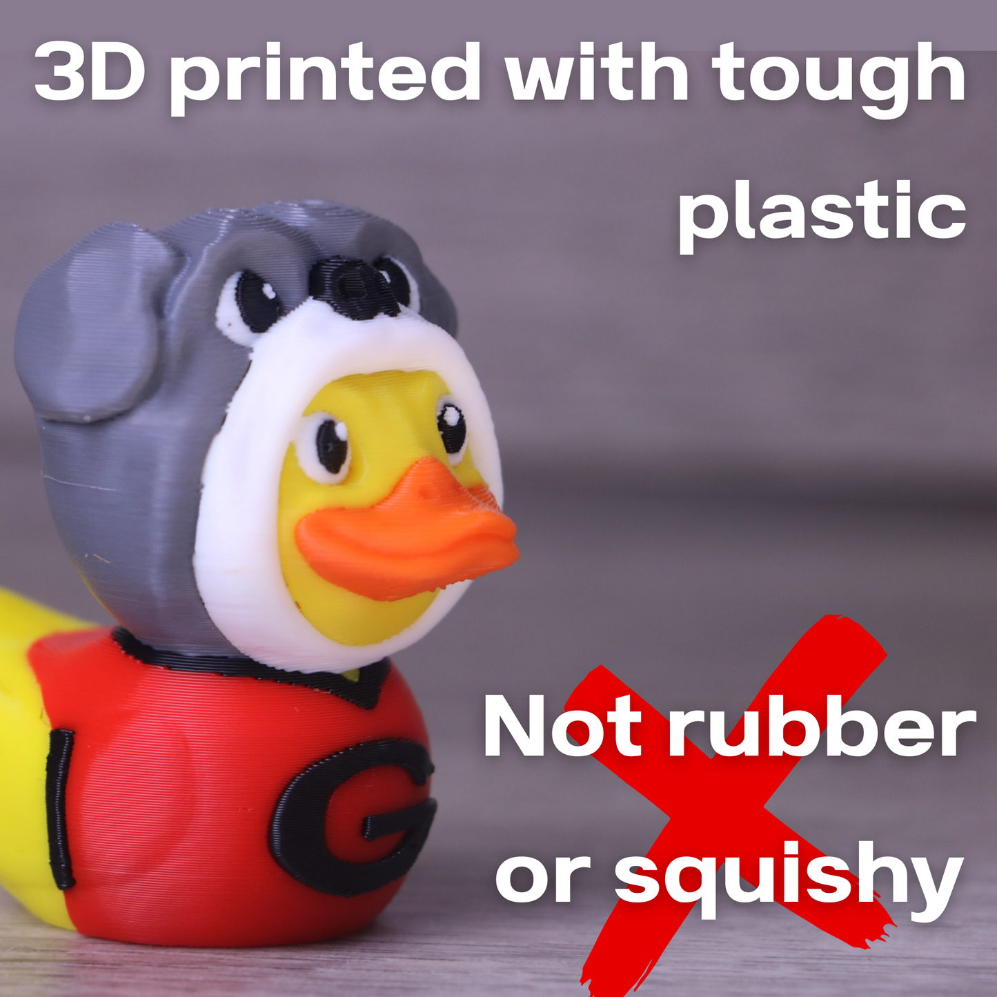 Georgia Bulldog Duck – UGA Graduation Gift, Dawgs Fan Collectible, Game Day Toy