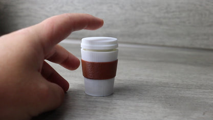 Mini Coffee Cup Fidget Toy – Stress Relief Clicker, Desk Gadget, Unique Gift for Coffee Lovers, Stocking Stuffer